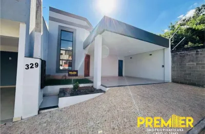 Casa em condominio com 03 dormitorios, sendo 01 suite no lazuli em piracicaba