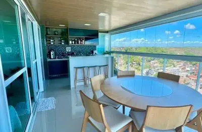 Apartamento pé na areia com 4 suítes na praia de guaxuma