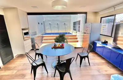 Cobertura gardem com 3 suítes, piscina com espaço gourmet a 100 metros da praia