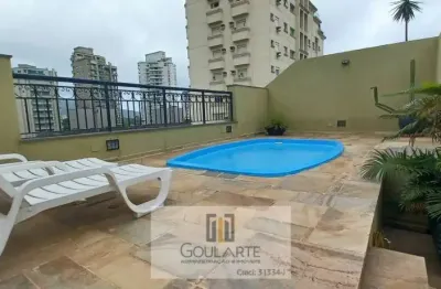 Cobertura duplex com piscina e churrasqueira em lado praia na enseada-guarujá/sp.