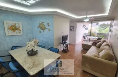 Apartamento com sacada envidraçada, 2 dormitórios sendo 1 suíte, lado praia - enseada - guarujá/sp.