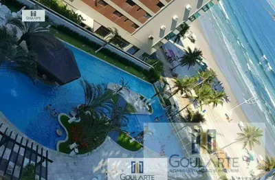 Apartamento alto padrão com 2 dormitórios, frente mar na praia das astúrias - guarujá/sp.