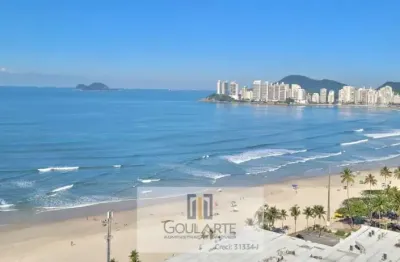 Apartamento frente mar, 3 suítes climatizadas, lazer no condomínio, *vista total mar* - pitangueiras - guarujá/sp.