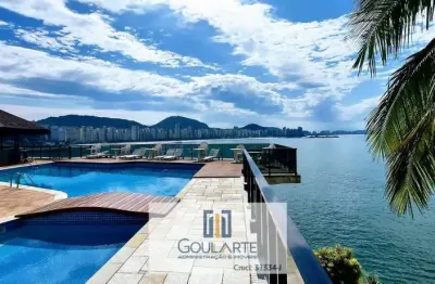 Apartamento alto padrão, sacada vista total mar, 3 suítes, lazer completo no condomínio, astúrias-guarujá/sp.