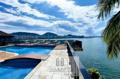 Cobertura penthouse com 3 suítes,lazer na cobertura e condomínio ,vista total do mar, astúrias-guarujá/sp