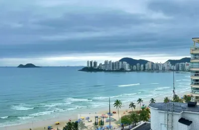 Apartamento padrão, 2 dormitórios, à menos de 50 metros do mar, pitangueiras - guarujá/sp.