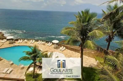 Apartamento alto padrão em condomínio com lazer completo e vista total do mar, 3 dormitórios sendo 1 suíte, lado praia na  enseada-guarujá/sp.