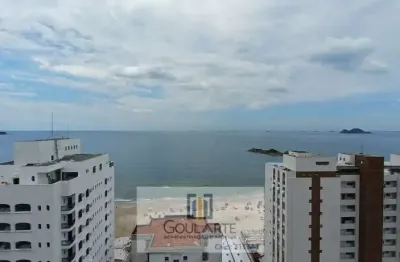 Apartamento alto padrão com vista mar, 3 dormitórios sendo 1 suíte, lazer completo no condomínio, pitangueiras-guarujá/sp.