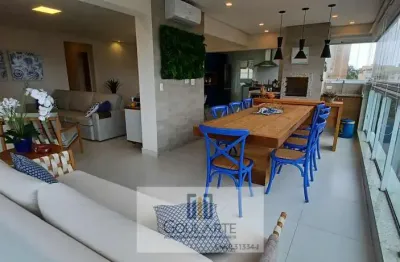 Apartamento alto padrão com 3 dormitórios sendo 3 suítes, sacada envidraçada gourmet, churrasqueira e lazer completo no condomínio na praia da enseada-guarujá/sp.