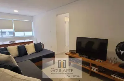Apartamento com 1 dormitório amplo, á menos de 250 metros do mar - pitangueiras-guarujá/sp.