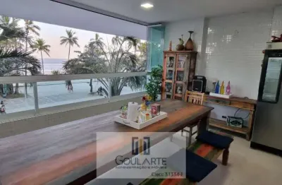 Apartamento alto padrão, varanda rustica com 43 metros vista total mar, 5 dormitórios, pitangueiras-guarujá/sp.