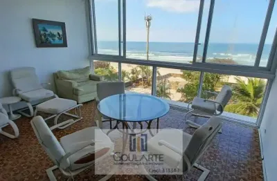 Apartamento alto padrão com 4 dormitórios amplos e vista total do mar na praia da pitangueiras-guarujá/sp.