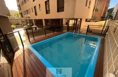 Apartamento alto padrão com sacada, 3 suítes, lazer no condomínio, lado bairro, enseada-guarujá/sp.