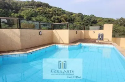 Cobertura triplex com 3 dormitórios climatizados sendo 1 suíte, lazer completo no condomínio - pitangueiras -guarujá/sp.