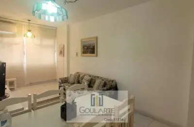 Apartamento com 1 dormitório amplo, á menos de 250 metros do mar - pitangueiras-guarujá/sp.