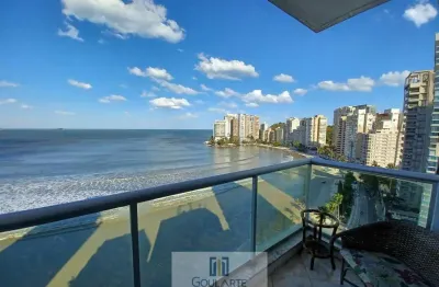 Cobertura penthouse frente mar , 4 dormitórios sendo 2 suítes, com churrasqueira, na praia das astúrias-guarujá/sp.