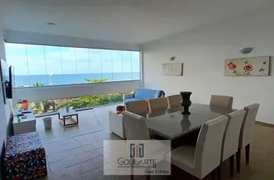 Apartamento frente mar,  3 dormitórios na praia de pitangueiras-guarujá/sp.