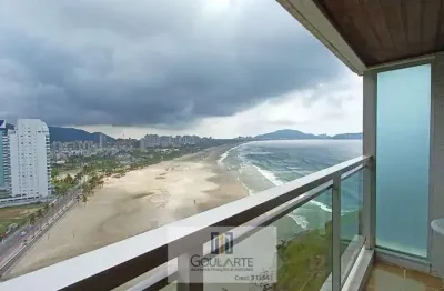 Apartamento alto padrão com vista mar, 3 dormitórios sendo 1 suíte, pitangueiras-guarujá/sp.