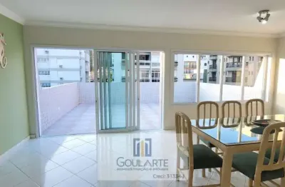 Cobertura duplex com 3 suítes, lado praia - enseada - guarujá/sp