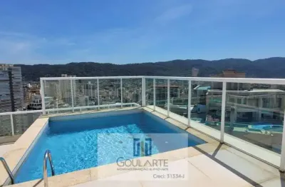 Cobertura duplex, 3 dormitórios sendo 3 suítes, área gourmet com piscina e churrasqueira - enseada -guarujá/sp.