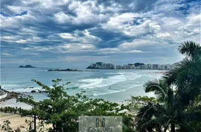 Apartamento alto padrão frente mar, 4 dormitórios, vista total do mar, pitangueiras-guarujá/sp.