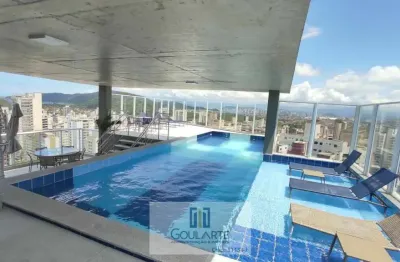 Apartamento alto padrão com  3 suítes, lazer completo no condomínio , vista mar na asturias-guarujá/sp.