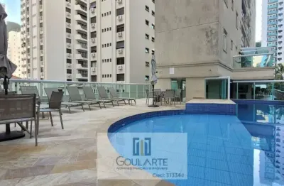 Apartamento alto padrão com sacada gourmet, 3 dormitórios climatizados sendo 2 suítes, lazer completo no condomínio - pitangueiras - guarujá/sp