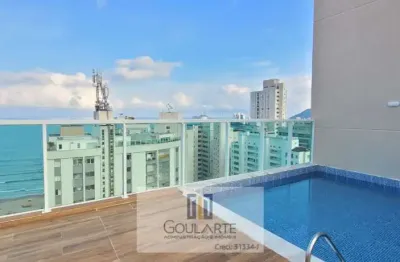 Apartamento alto padrão com acesso a sacada, 2 dormitórios sendo 1 suíte, lazer no condomínio - pitangueiras - guarujá/sp