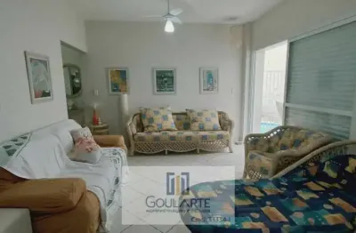 Apartamento padrão com 2 dormitórios amplos + dormitório de serviço e sacada á menos de 100 metros da praia da pitangueiras-guarujá/sp.