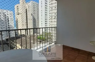 Apartamento padrão com 3 dormitórios, sacada vista parcial do mar, lazer no condomínio ,pitangueiras-guarujá/sp.