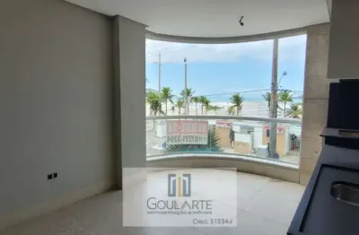 Apartamento alto padrão com sacada gourmet e vista  mar, 3 dormitórios sendo 2 suítes,  lado praia - enseada-guarujá/sp.