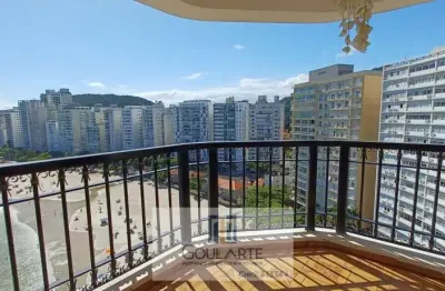 Apartamento com vista total do mar na praia da pitangueiras-guarujá/sp.