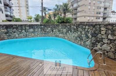 Apartamento alto padrão, 3 dormitórios sendo 1 suíte, lazer no condomínio - enseada-guarujá/sp.