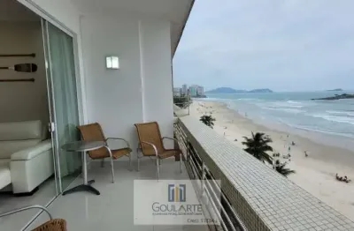 Apartamento alto padrão frente mar, 3 dormitorios sendo 3 suítes,*vista total mar* - pitangueiras - guarujá/sp.