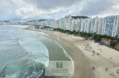 Apartamento alto padrão frente mar, 3 suítes climatizadas, vista total mar - pitangueiras - guarujá/sp.