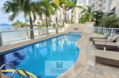 Apartamento alto padrão frente mar, sacada gourmet, 3 dormitórios sendo 1 suíte, lazer completo no condomínio - astúrias-guarujá/sp