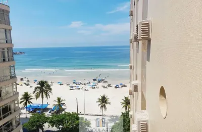 Apartamento alto padrão frente mar, 3 suítes climatizadas, vista total mar na pitangueiras-guarujá/sp.