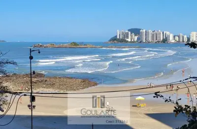 Apartamento alto padrão frente mar, 4 dormitórios, vista total do mar - pitangueiras-guarujá/sp.