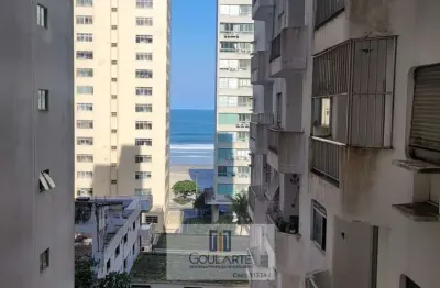 Apartamento alto padrão com 2 dormitórios climatizados + dormitório de serviço, vista parcial mar - pitangueiras-guarujá/sp.