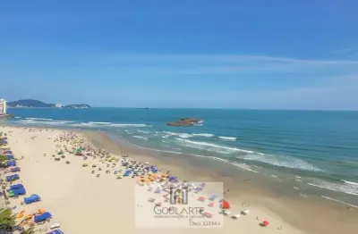 Apartamento alto padrão com 3 dormitórios, sendo um suíte, amplos e sacada vista mar na praia das pitangueiras-guarujá/sp
