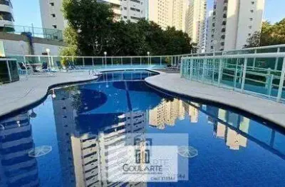 Apartamento alto padrão sacada gourmet, 3 dormitórios, sendo 2 suítes climatizadas, lazer completo no condomínio - astúrias -guarujá/sp.