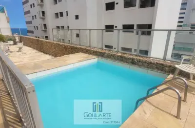 Cobertura duplex com vista parcial do mar, 3 suítes ,área gourmet com piscina, condomínio' frente mar', astúrias- guarujá/sp.