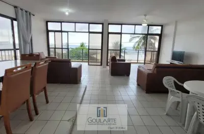 Apartamento alto padrão frente mar, 3 suítes climatizadas, vista total mar na pitangueiras-guarujá/sp.