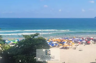Apartamento com vista lateral do mar, 3 dormitórios, na praia de pitangueiras-guarujá/sp.