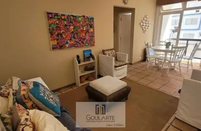 Apartamento com vista lateral mar, 2 dormitórios + 1 dormitório de serviço, pitangueiras-guarujá/sp.