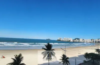 Apartamento com vista panorâmica para o mar, 4 dormitórios sendo 1 suíte, 'frente mar' na praia de pitangueiras - guarujá/sp.