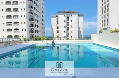 Apartamento alto padrão com vista mar, 3 dormitórios sendo 1 suíte, lazer completo no condomínio, pitangueiras-guarujá/sp.