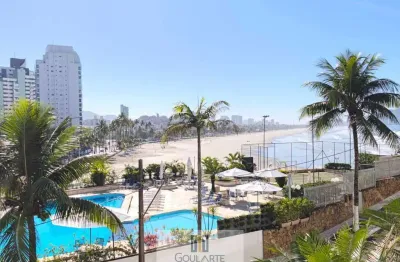 Apartamento em condomínio clube 'frente mar' , 3 dormitórios sendo 1 suíte, vista total mar na praia das pitangueiras - guarujá/sp.