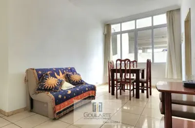 Apartamento à menos de 100 metros do mar, 1 dormitório, na praia das pitangueiras-guarujá/sp
