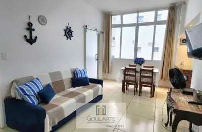 Apartamento reformado, à menos de 100 metros do mar, 2 suítes, na praia das pitangueiras-guarujá/sp